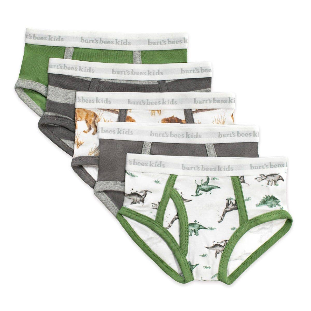 Boys Set of 5 Happy Herbivores & Lions Underwear