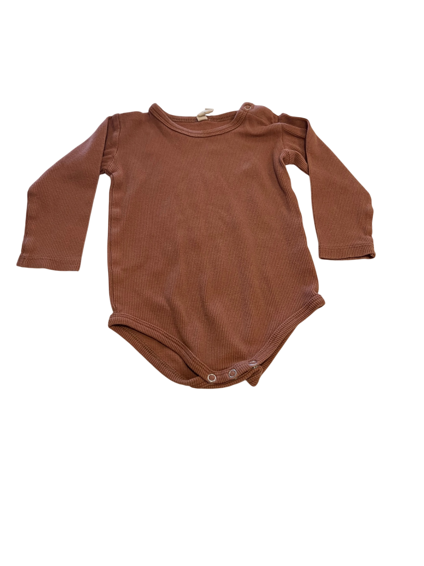 Quincy Mae Bodysuit 6-12 months Mauve