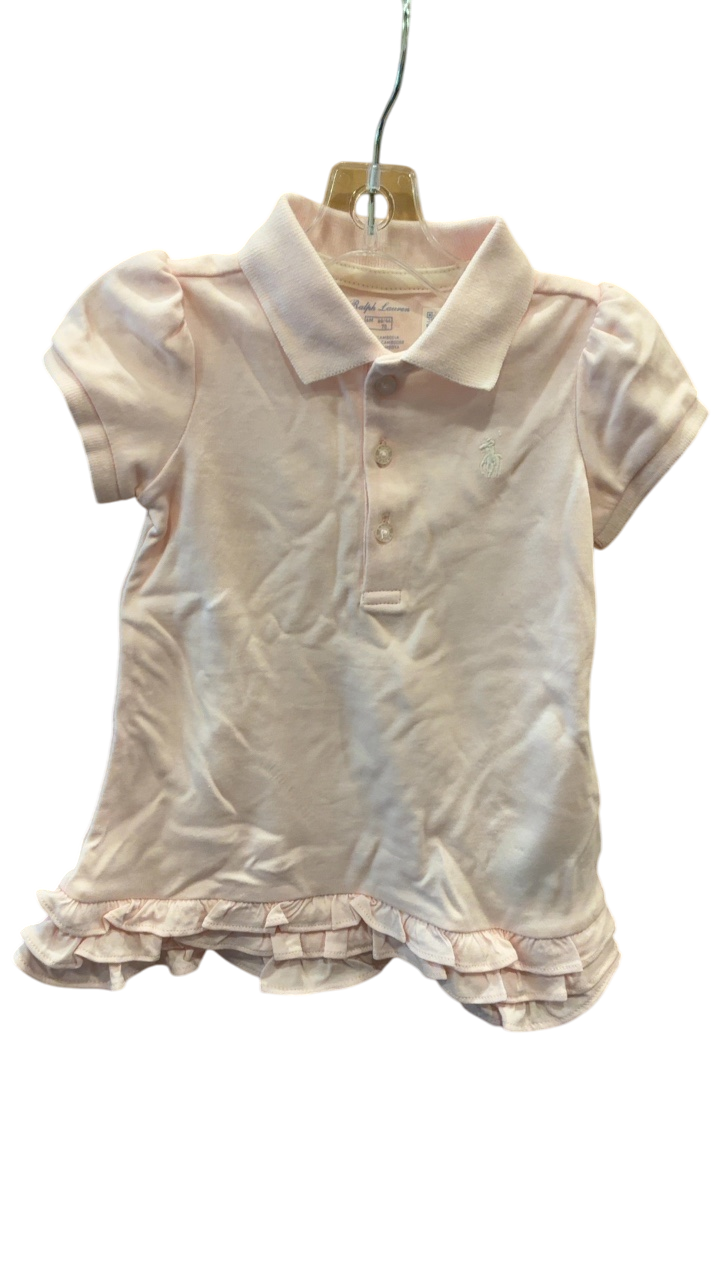 Ralph Lauren Polo Shirt 6 months Light Pink