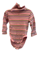 Gap Romper 6-12 Pink with multicolored stripes