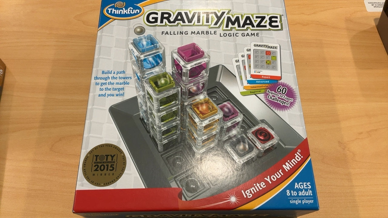 ThinkFun Gravity Maze Falling Marble Logic Game