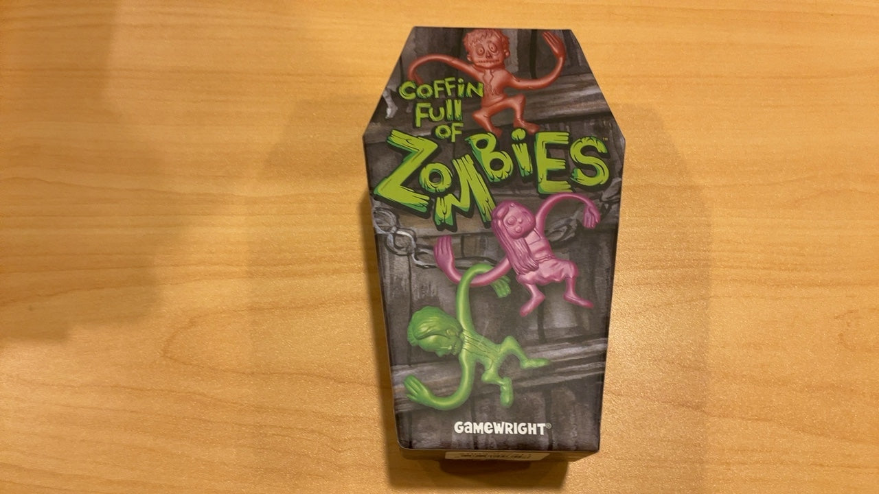 Gamewright Coffin Full of Zombies tabletop game. 