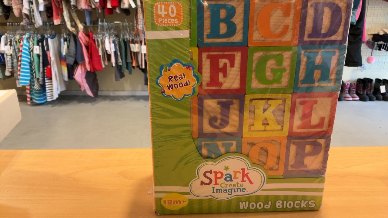Spark Create Imagine Wood Blocks NIB