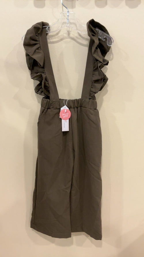 Bailey's Blossoms Sharlynn Ruffle Suspender Pants | Size 3T