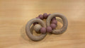  Loulou Lollipop Bubble Silicone & Wood Teething Rattle