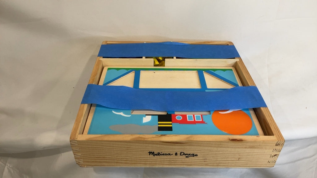 Melissa & Doug Beginner Wooden Pattern Blocks Educational Toy