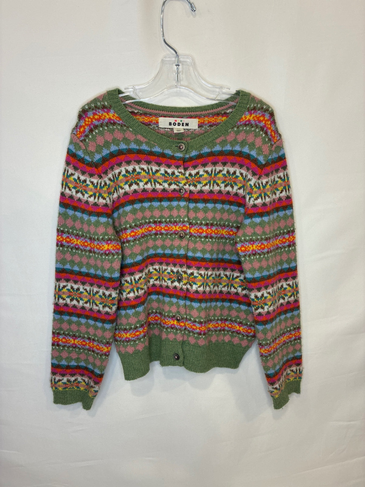Mini Boden Fair Isle Cardigan | Size 6-7