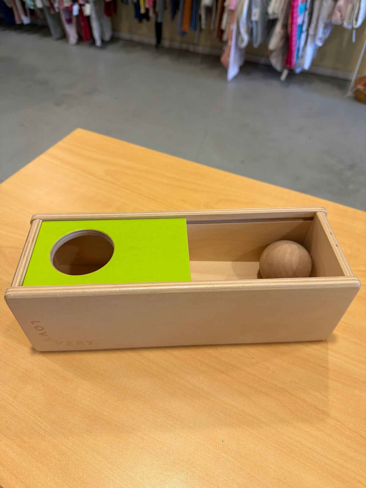 Lovevery | Sliding Top Box Toy | Size