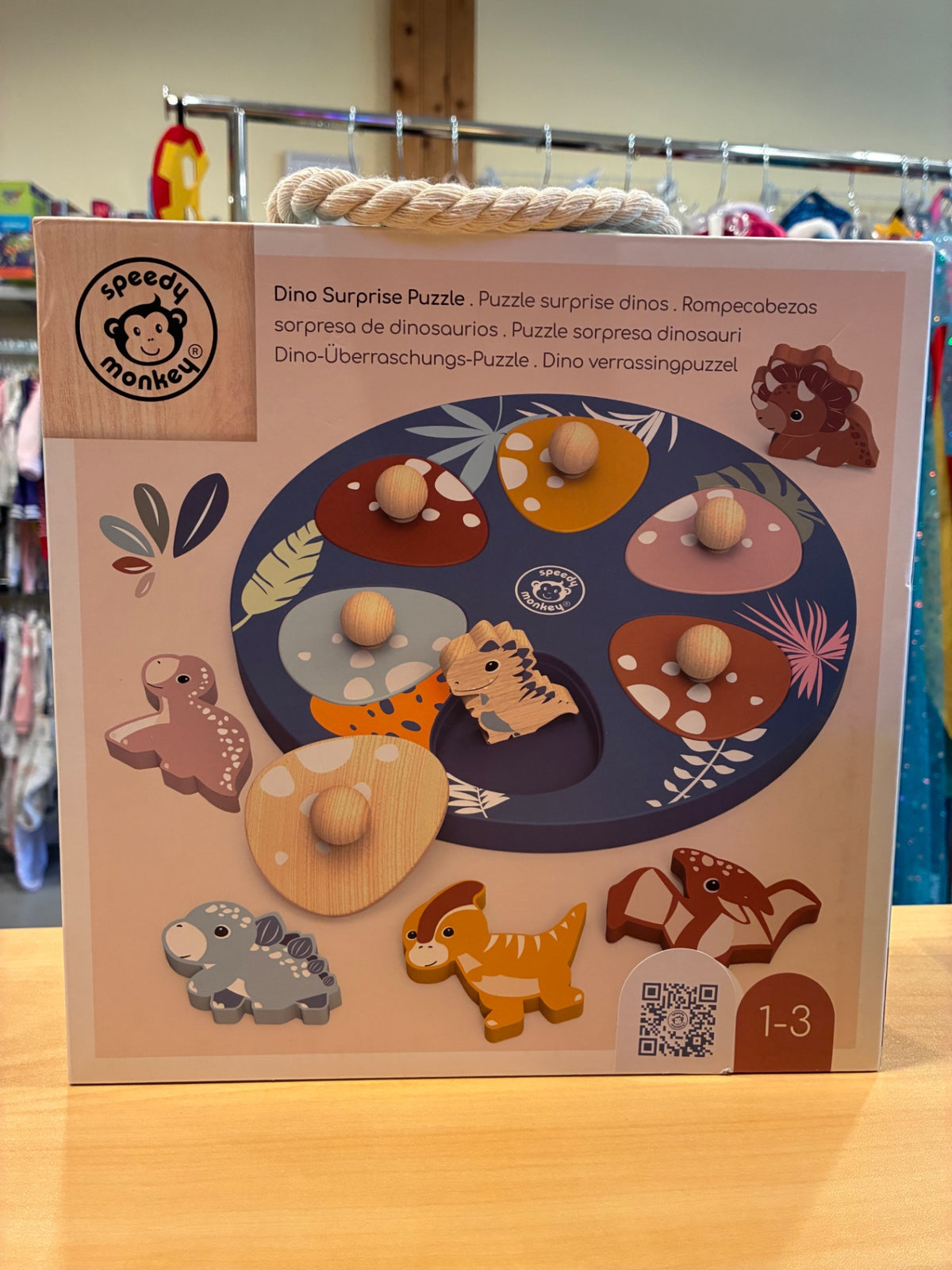 Speedy Monkey | Dino Surprise Puzzle NIB