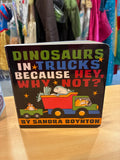 Dinosaurs in Trucks Because Hey, Why Not?