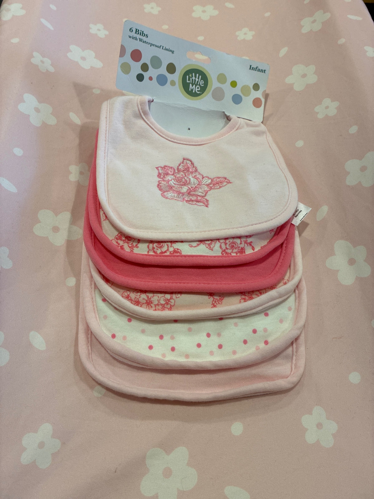Little Me Bibs | 6 Pack NWT