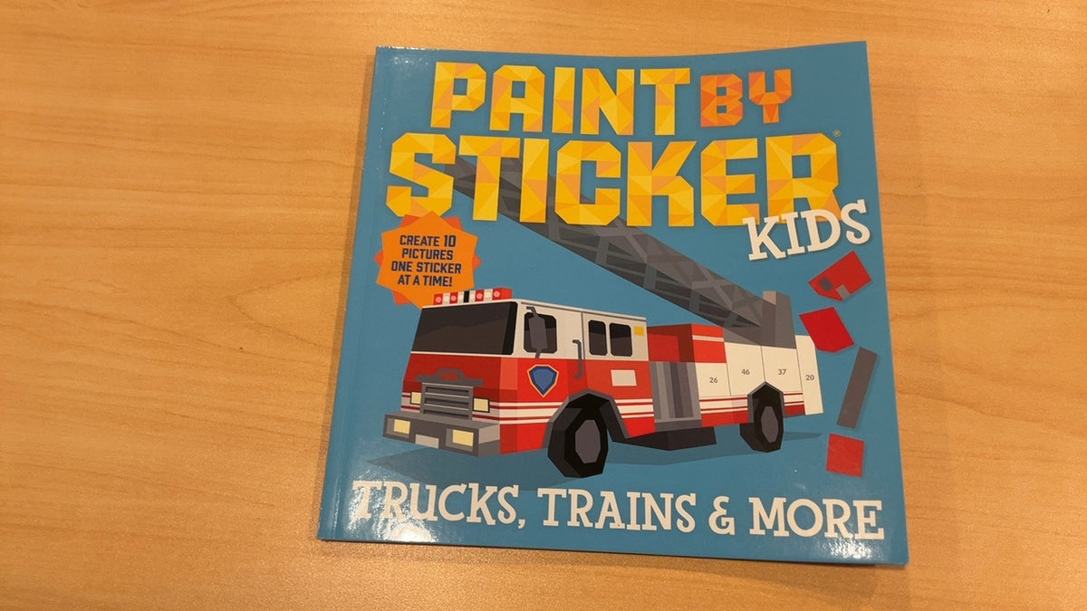 Paint By Sticker: Trucks, Trains and more