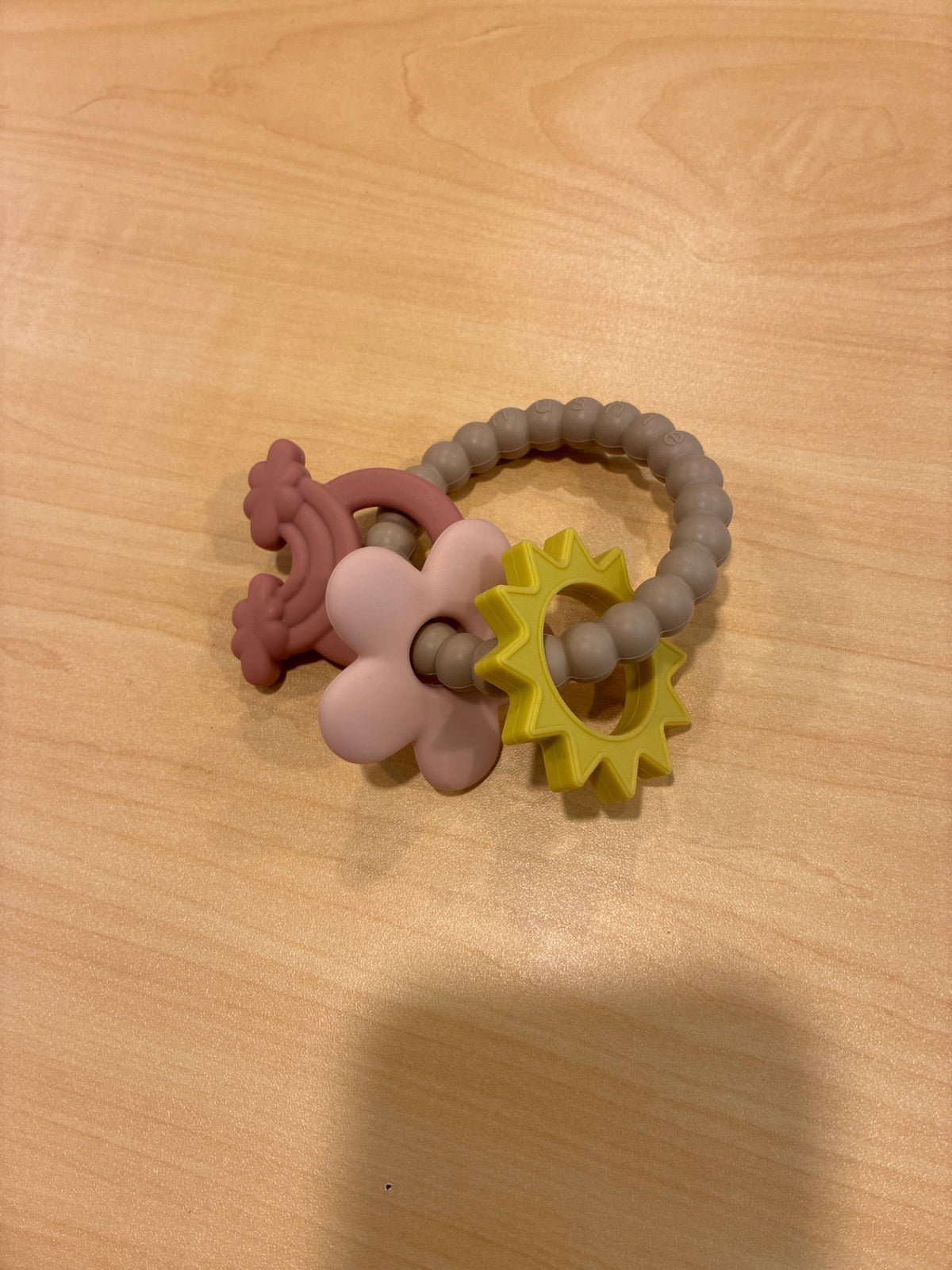 Mushie | Silicone Nature Teething Ring NWOT