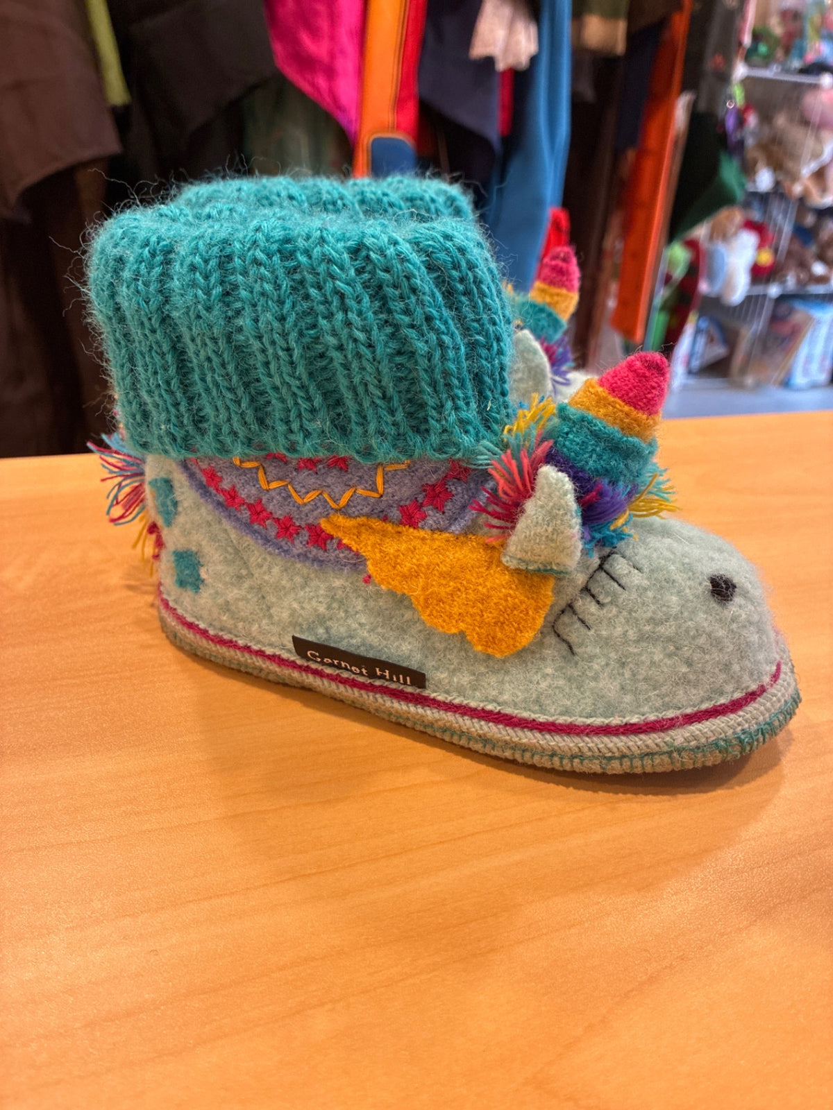 Garnet Hill Wool Slippers | Little Kids 7