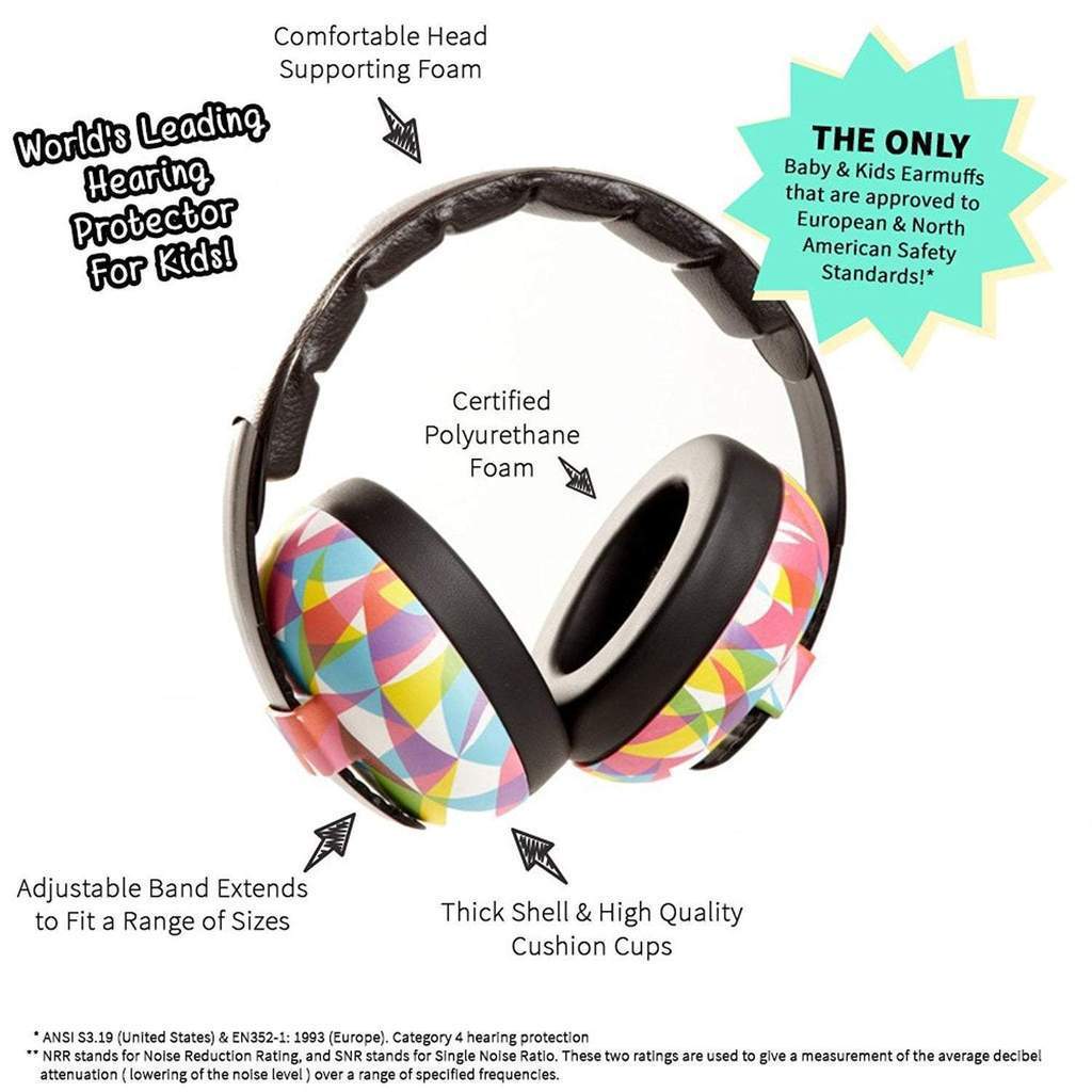 Noise Attenuation Earmuffs - infant to 2 years
